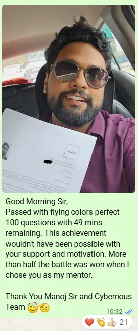 Dhruv CISSP pass celebration with certificates