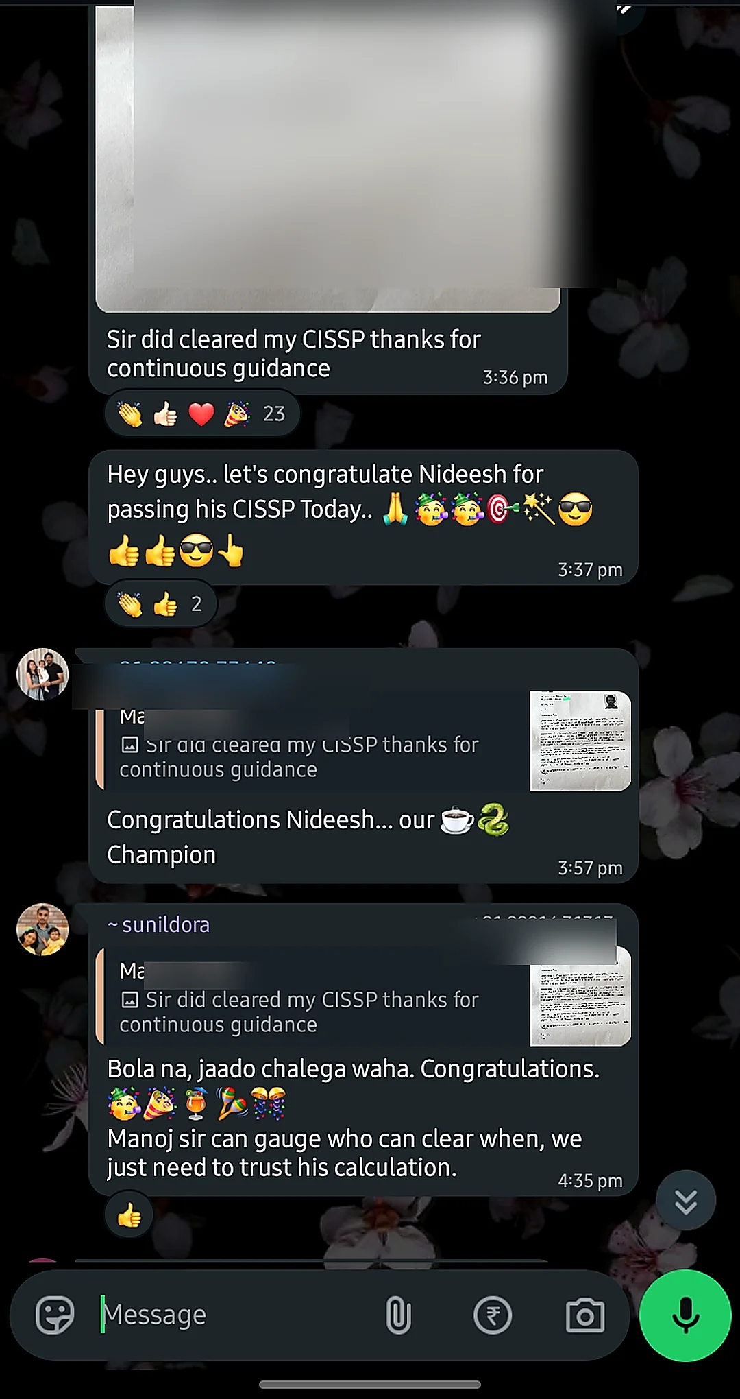 Happy and Gufran certified — Batch 50 celebrations