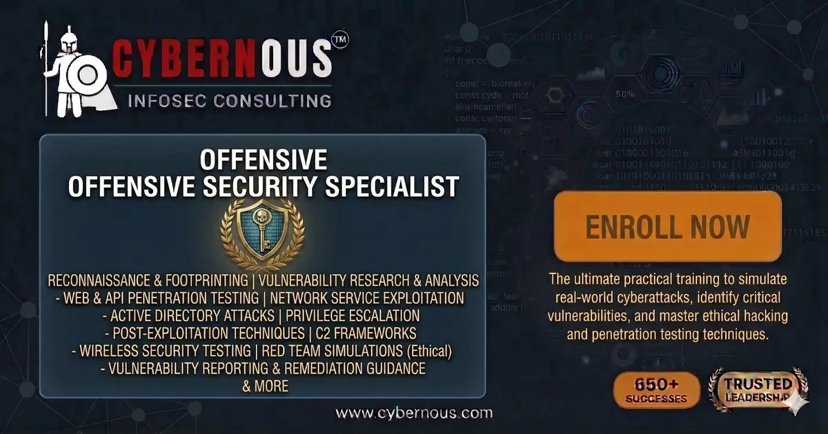 Offensive Security Specialist Training | Cybernous
