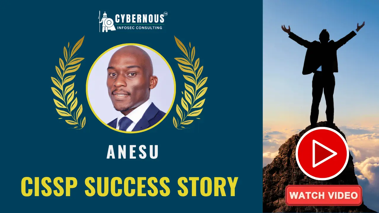 Anesu's CISSP success story video testimonial with Cybernous Infosec Consulting